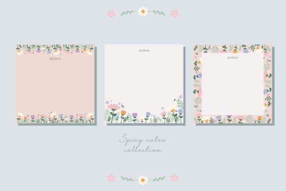 Download Spring Cute Letters Memo Pad Notes - Notes Collection