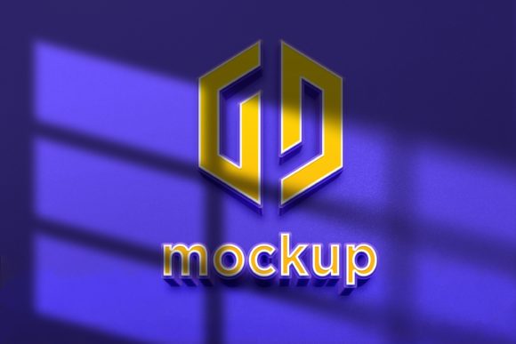 Download Extrude Logo Mockup with Window Shadow - Extrude Collection