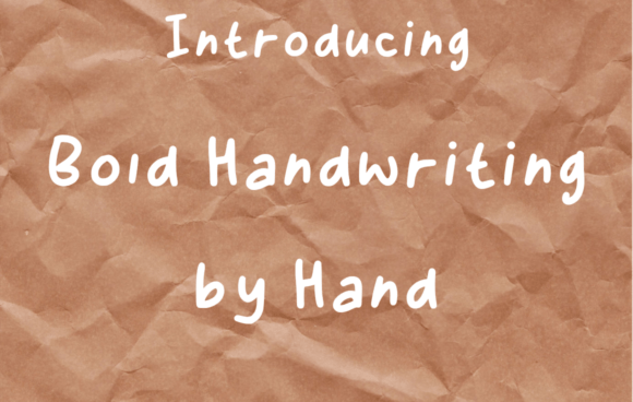 Download Bold Handwriting by Hand - Bold Collection