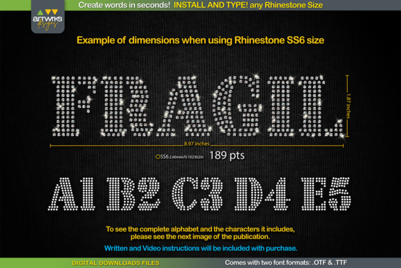Download RS03 Seal Bold Rhinestone Template TTF - Bold Collection
