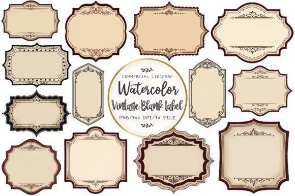 Download Vintage Blank Label Sublimation - Sublimation Collection