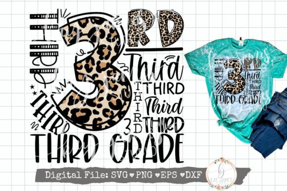 Download 3rd Grade Typography SVG Sublimation PNG - Sublimation Collection